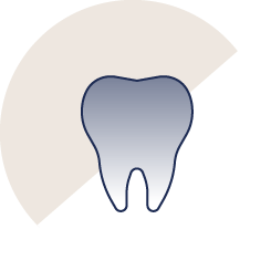 岩手県盛岡市の歯医者・インプラント歯科「高橋衛歯科医院」|歯の表面が黒くなっているのを表すアイコン
