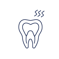 岩手県盛岡市の歯医者・インプラント歯科「高橋衛歯科医院」|歯がしみて痛い様子を表したアイコン