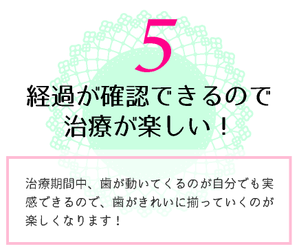 経過が確認できるので治療が楽しい!