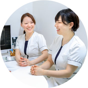 笑顔のスタッフ